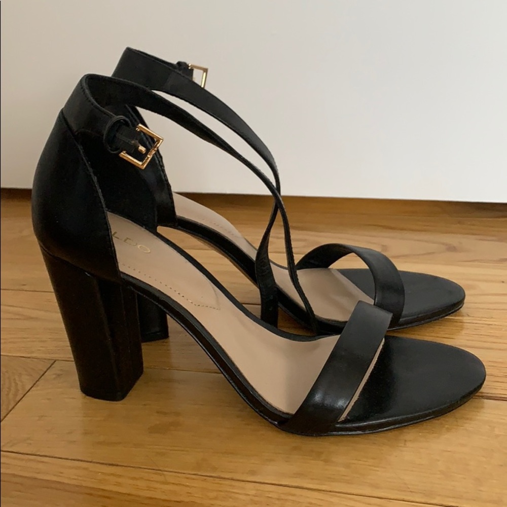 Black Aldo Nudist heel